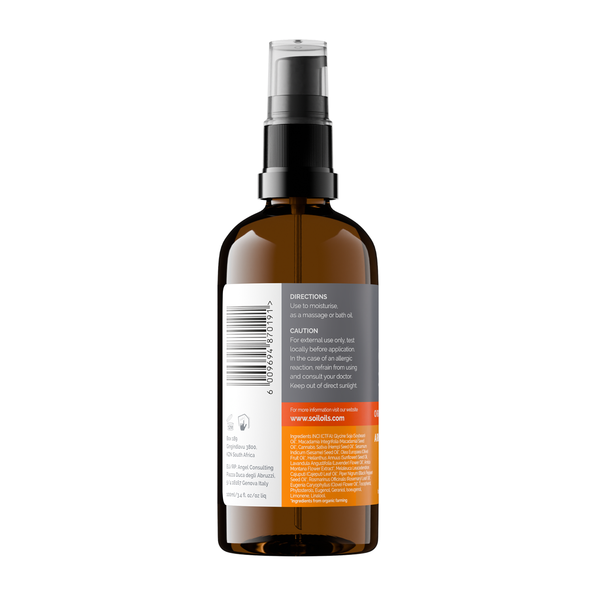 Organic Arnica Athletic Blended Oil 100ml