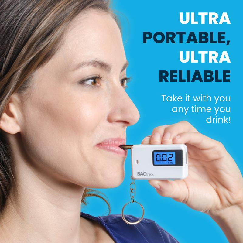 Bactrack Go Keychain Breathalyzer | Ultra-Portable Pocket Keyring Alcohol Tester for Personal Use | BAC Reader