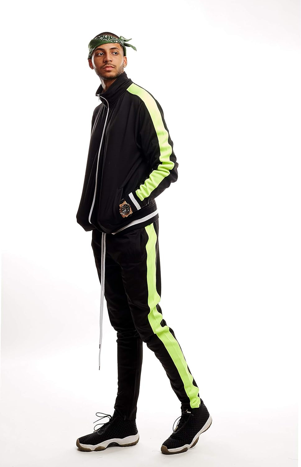 SCREENSHOT-TRACK JACKET Mens Urban Hip Hop Premium Track Jacket - Slim Fit Side Taping Sportswear Urbanwear Streetwear Top