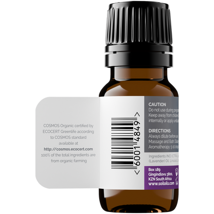 Organic Lavender Essential Oil (Lavandula Angustifolia) 10ml