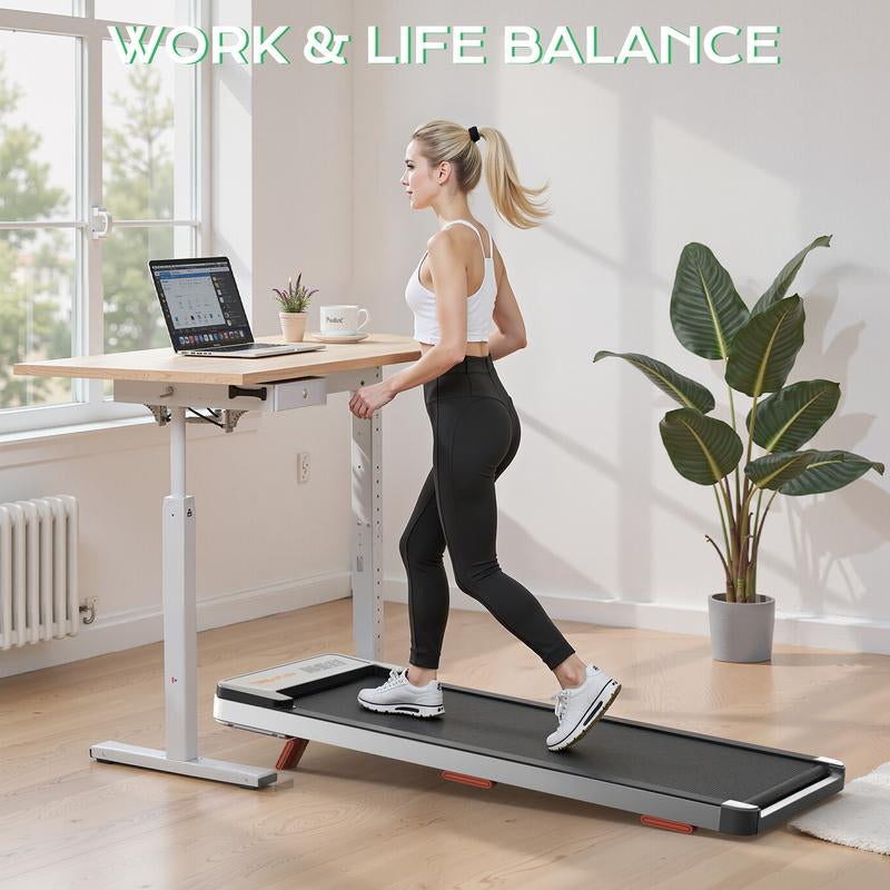 JC Walking Pad, 2.5HP Portable Treadmill with Incline under Desk Treadmill, Dealsforyoudays for Home Office with 265 Lbs Capacity,Remote Control, Led Display