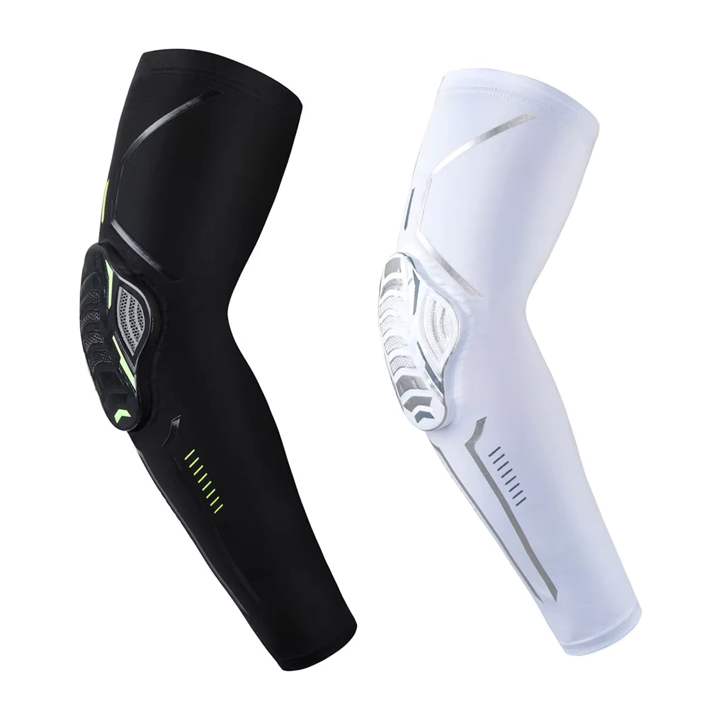 1Pc Sports Arm Guard Crashproof Compression Sleeves Elbow Protective Pad UV Protection Hand Cover for Running Fishing Cycling