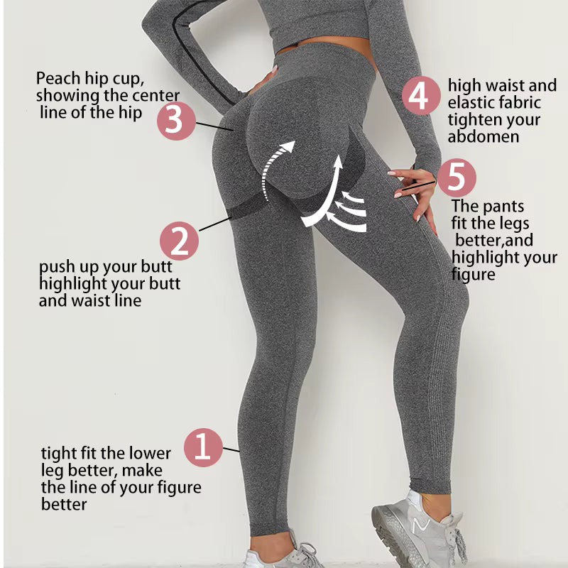 Yoga Pants Scrunch Butt Lifting Workout Leggings Sport Tights Women New Booty Legging Gym Sportswear Fitness Clothing