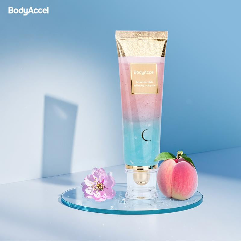【N】Bodyaccel Niacinamide Whitening Toothpaste ,Cleaning Your Teeth and Making You Shine,For Adults,Flouride Free.
