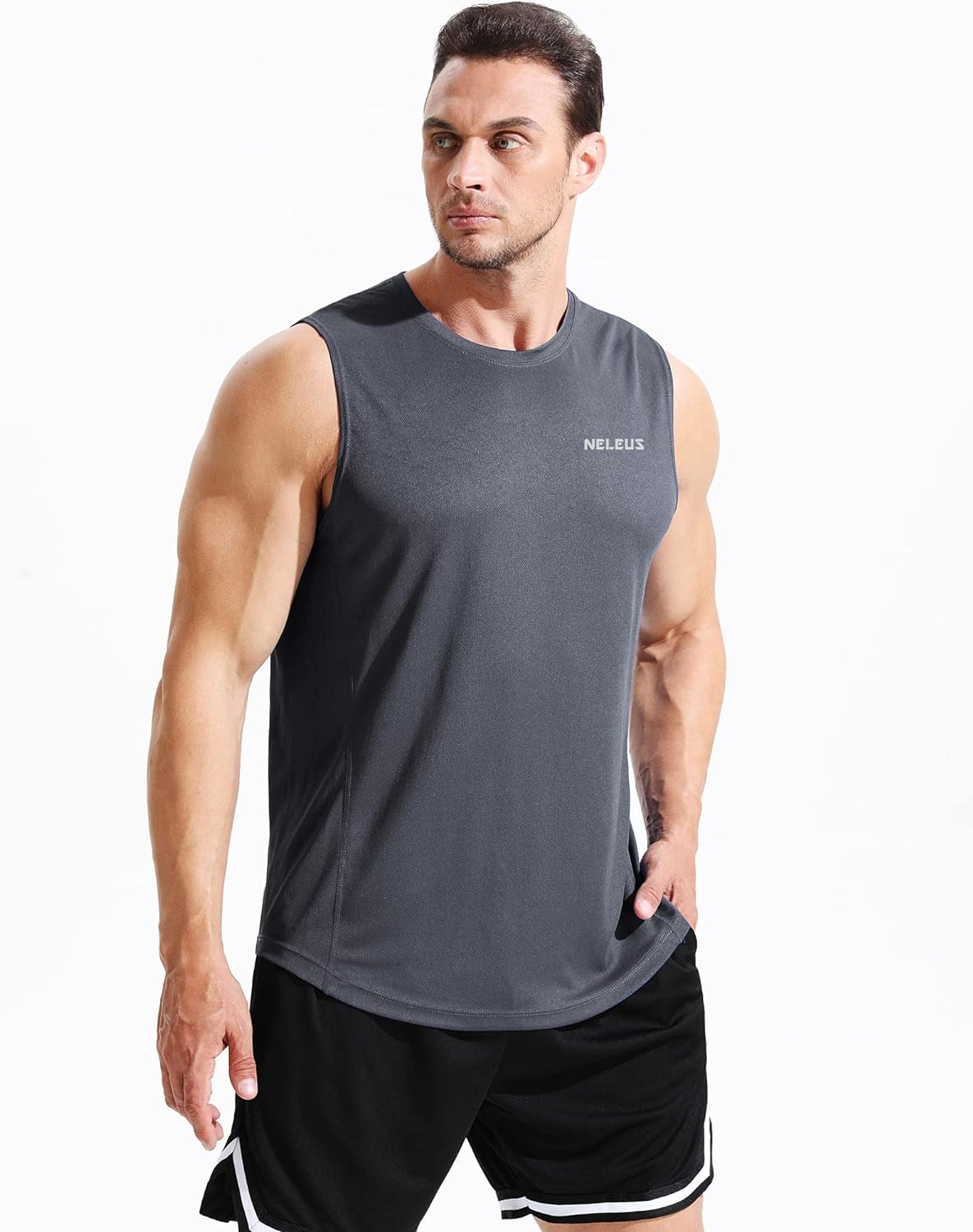 Men's Performance Dry Fit Running Muscle Tank Top - Ultimate Comfort for Workouts