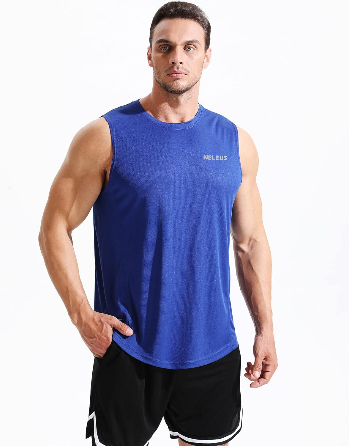 Men's Performance Dry Fit Running Muscle Tank Top - Ultimate Comfort for Workouts