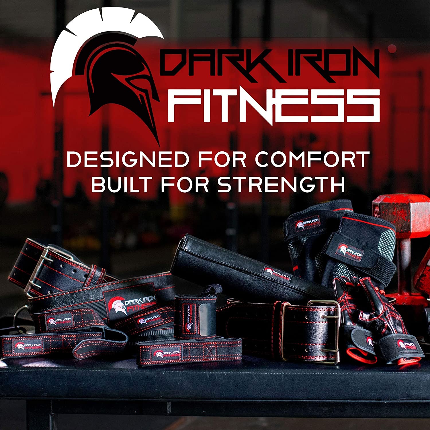 Dark Iron Fitness Barbell Pad - Extra Thick Padding for Weight Training, Squatting, Hip Thrusts Exercise Bar Protection & Support