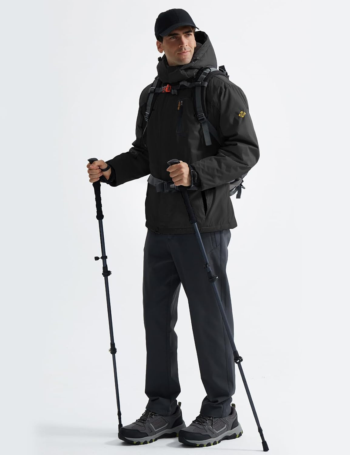 Men'S Mountain Waterproof Ski Snow Jacket Winter Windproof Rain Jacket