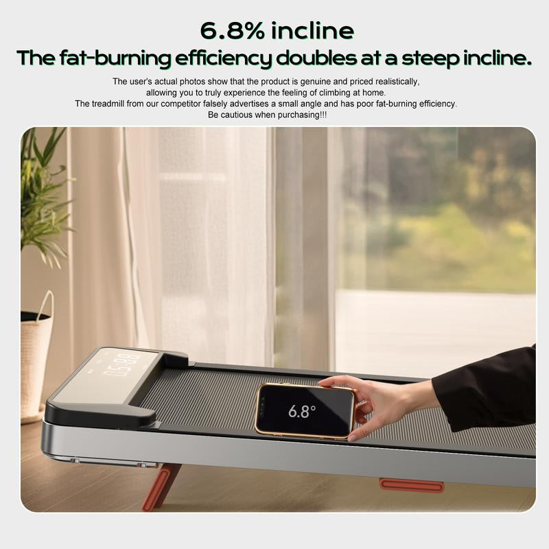 JC Walking Pad, 2.5HP Portable Treadmill with Incline under Desk Treadmill, Dealsforyoudays for Home Office with 265 Lbs Capacity,Remote Control, Led Display